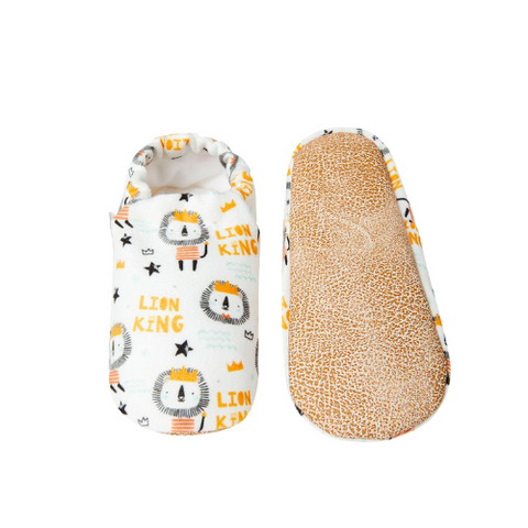 Soft 100% Organic Cotton Baby Slippers - Lion King