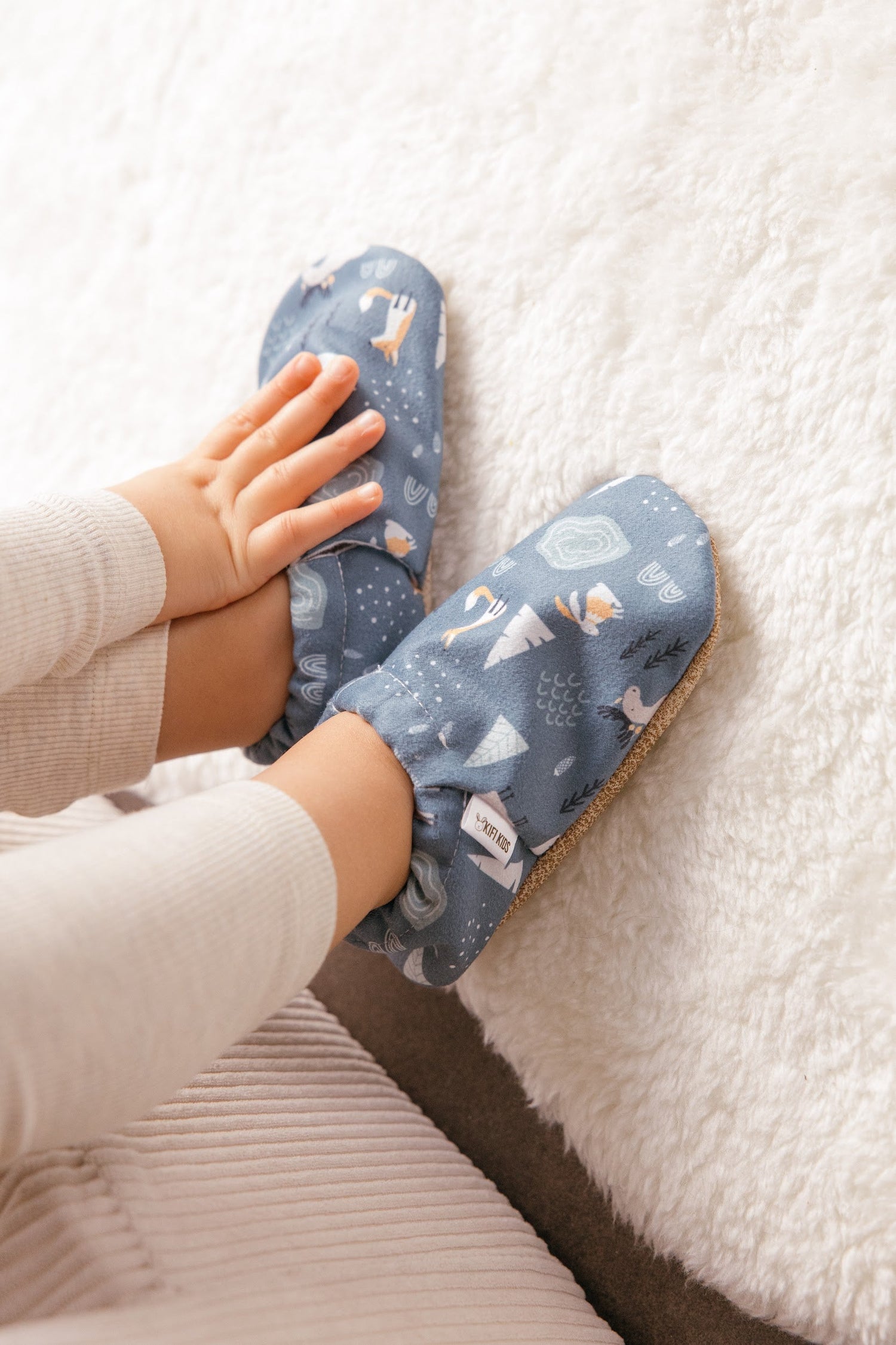 Autumn leopard warm comfy baby shoes