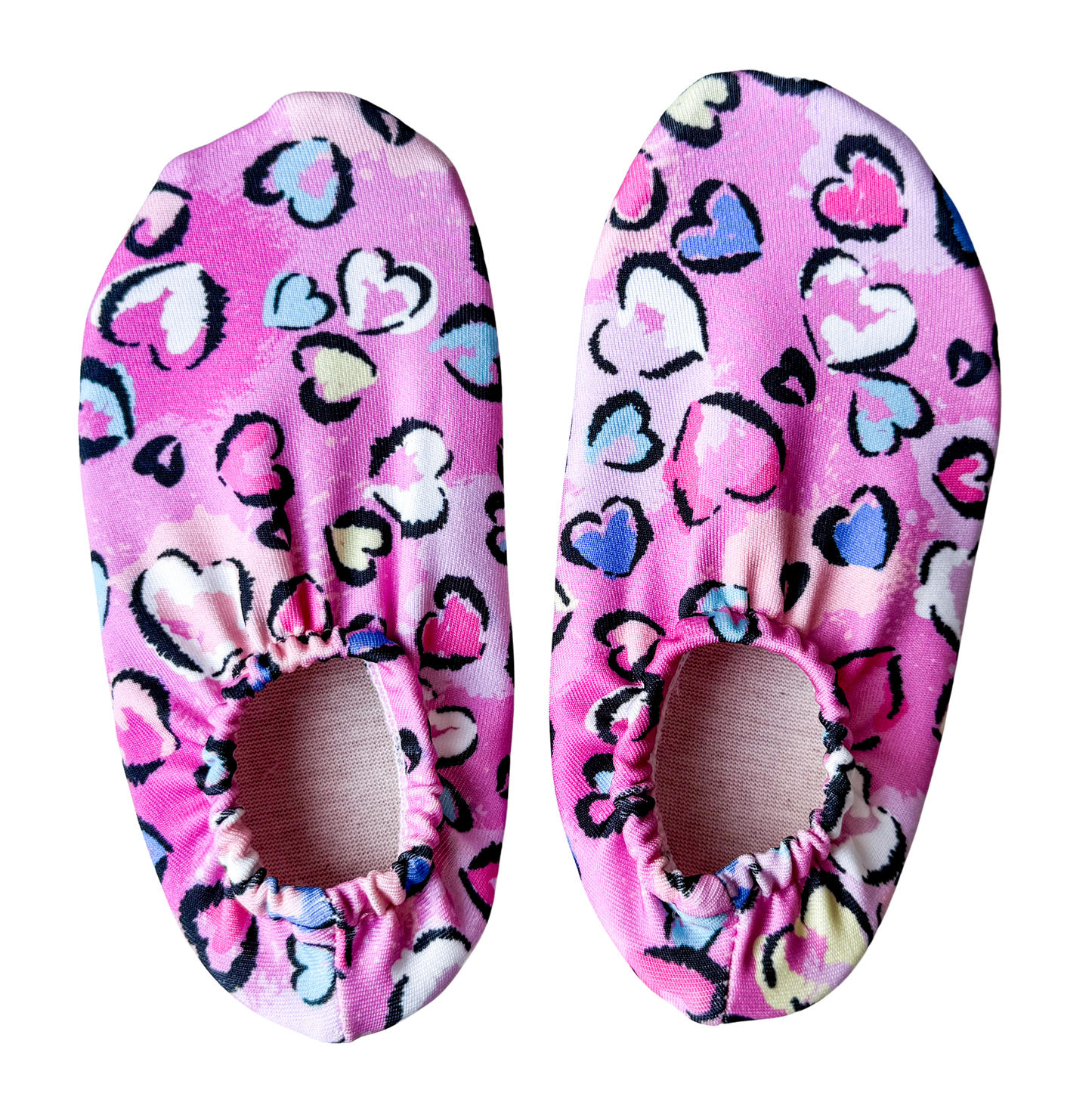 Hearts Leopard, Children's Non-Slip Shoes, Water Shoes
