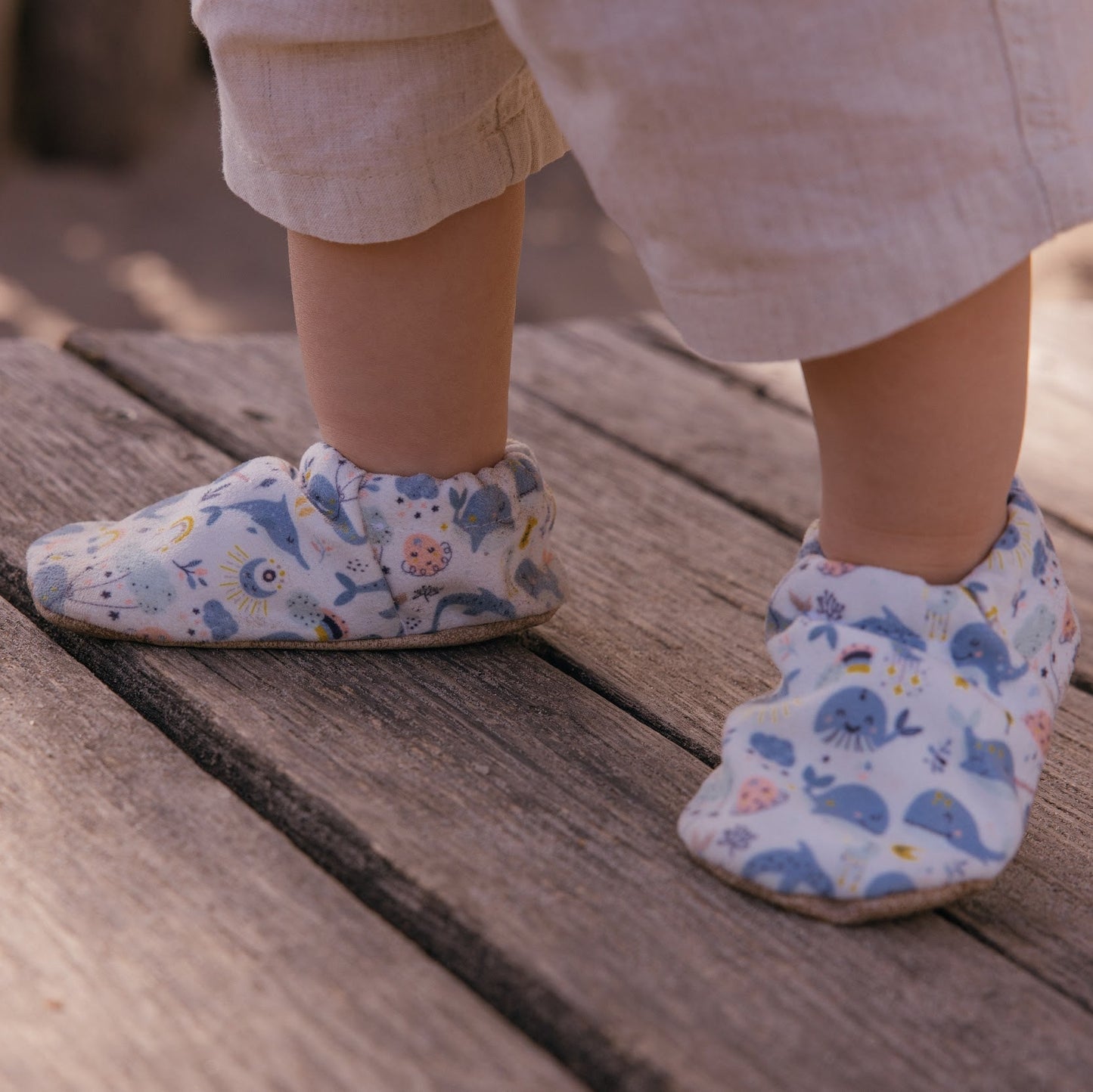 Baby Shoes - Whales