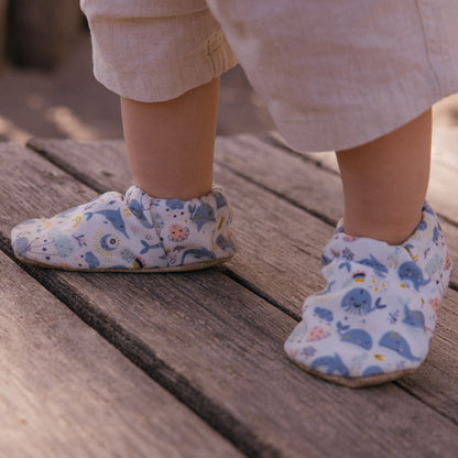 Baby Shoes - Whales