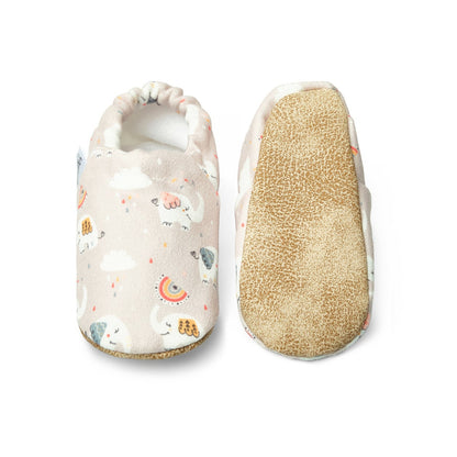Chaussons bébé antidérapants à motif éléphant pour tout-petits