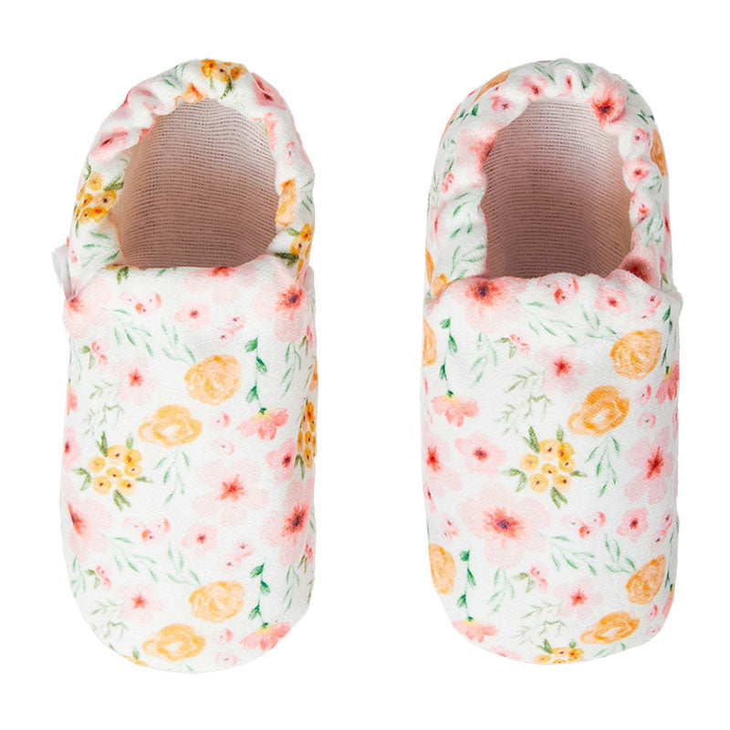 Baby Shoes - Soft Flowers