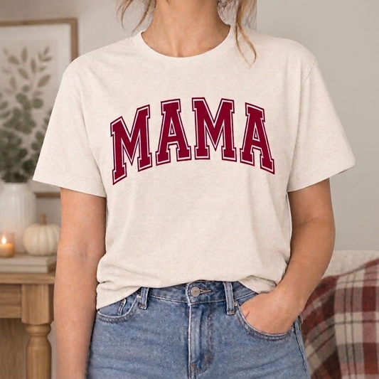 T-Shirt with MAMA print